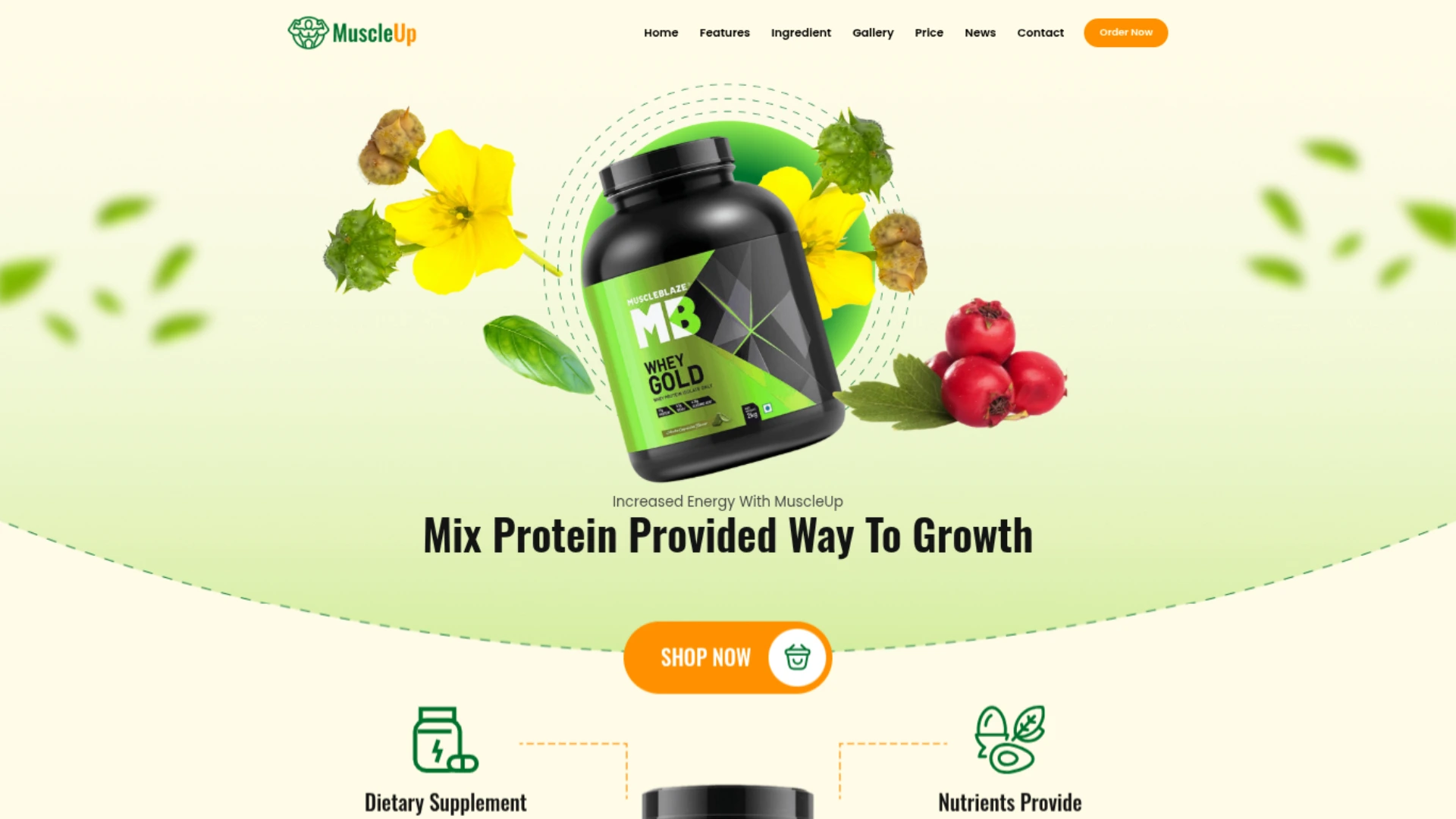 Muscleup Landing Page